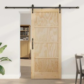 Porta deslizante com hardware 'ORKDAL'em madeira de pinho