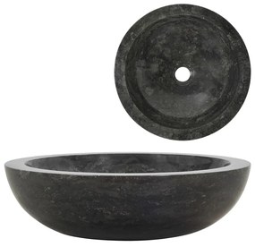 142774 vidaXL Lavatório 40x12 cm mármore preto