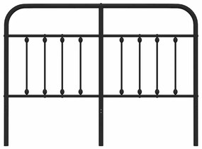 Cabeceira de cama 150 cm metal preto