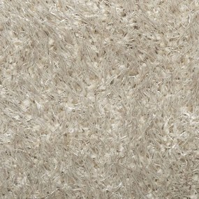 Tapete de pelo alto com aspeto brilhante ISTAN Ø 160 cm bege