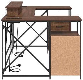 Mesa Madeira castanha 182 x 101 x 87.5 cm Madeira processada