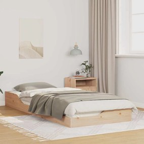 vidaXL Estrutura de cama de chão Castanho 80 x 220 cm