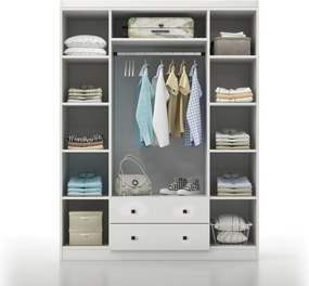 Guarda-Roupa Lavinia – Branco – 140x210x50 cm