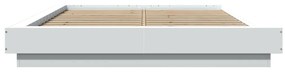 Estrutura de cama 140x200 cm derivados de madeira branco