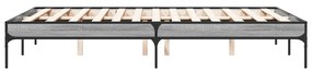 Estrutura cama 140x190 cm derivados de madeira/metal