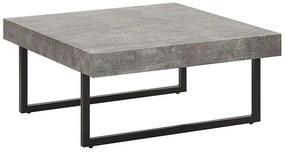 Mesa de centro com efeito de cimento cinzento 75 x 75 cm DELUZ Beliani
