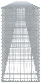 Cesto gabião com cobertura 1000x50x100 cm ferro galvanizado