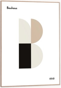 Impressão digital emoldurada Bauhaus Roundings
