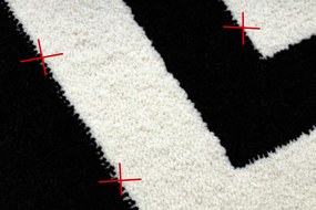 Tapete HAMPTON quadro preto - PRODUTO DE SEGUNDA GRAU