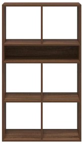 Estante carvalho castanho 66x31x112 cm derivados de madeira