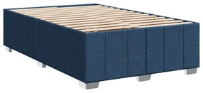 Estrutura de cama sem colchão 120x190 cm tecido azul