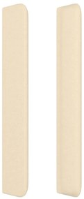 Cabeceira de cama c/ abas tecido 103x16x118/128 cm creme