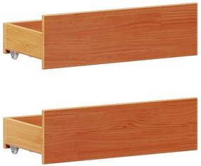 Cama com estante sem colchão 200x200 cm pinho maciço