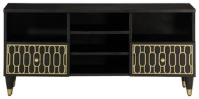 Móvel de TV 100x33x46 cm madeira de mangueira maciça