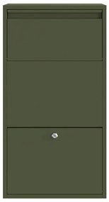 Caixa de Entrega Verde-Azeitona 44x22x82 cm Aço