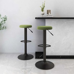 vidaXL Bancos de bar 2 pcs veludo verde-claro