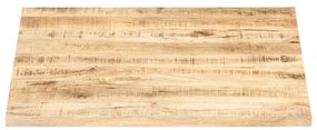 Tampo de mesa madeira de mangueira maciça 25-27 mm 80x80 cm