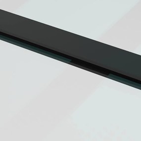 Porta deslizante c/ conj. ferragens 76x205cm vidro ESG preto