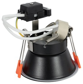 LED Foco Embutido Inteligente Preto IP44 incl. Wifi GU10 50mm - Dept Moderno