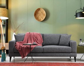 **** Sofá-Cama 3 Lugares Nordic – Cinzento Escuro – 210x90x85 cm

**