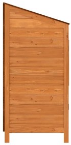 Abrigo de jardim 55x52x112 cm madeira de abeto maciça castanho