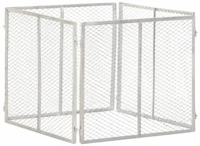 vidaXL Compostor de jardim 85x85x70 cm ferro galvanizado