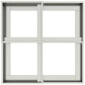 Jardineira vidaXL 100x100x48 cm em Aço Galvanizado