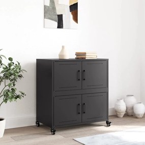 Aparador 68x39x72 cm aço preto