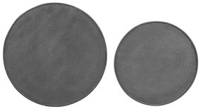 Mesas de centro 2 pcs derivados de madeira preto