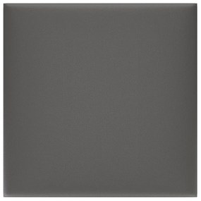 Painel parede 12 pcs 30x30cm couro artificial 1,08 m² cinza