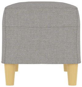Banco 70x35x41 cm tecido cinzento-claro