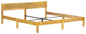 Estrutura de cama 200 cm madeira de mangueira maciça