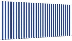 Toldo Retrátil Manual Marinho e Branco 350 x 250 cm