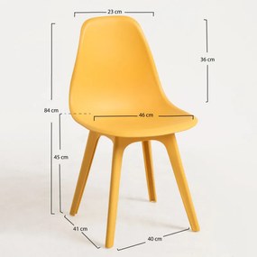 Cadeira Kelen Suprym - Amarelo