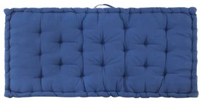 Almofadões para sofá de paletes 2 pcs algodão azul-claro