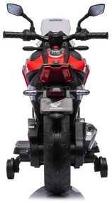 Mora elétrica para crianças 12V Honda NC750X com pneus de borracha Vermelha