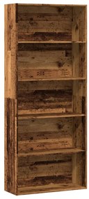 vidaXL Estante 80x30x189 cm derivados de madeira madeira velha