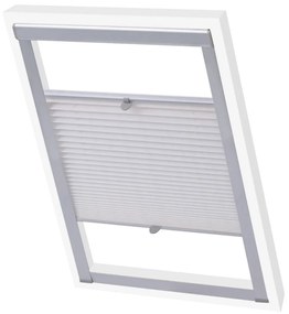 131306 vidaXL Persianas plissadas branco 206