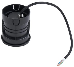 Foco de chão moderno preto GU10 50mm efeito de 2 luzes IP65 - Cellar