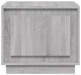 Mesa de centro 51x50x44 cm derivados de madeira cinzento sonoma