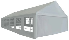 vidaXL Tenda para festas PE 6x12 m cinzento