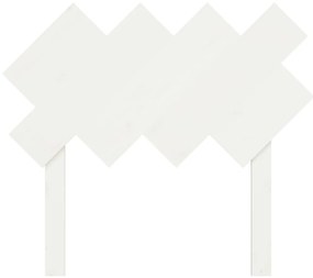 Cabeceira de cama 92x3x81 cm pinho maciço branco