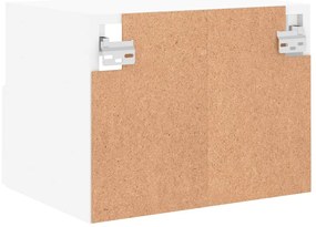 Móveis de parede p/ TV 2pcs 40x30x30cm derivados madeira branco