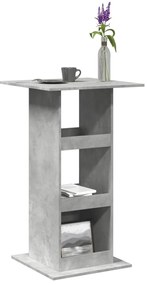 Mesa de bar com arrumação derivados de madeira cinza cimento