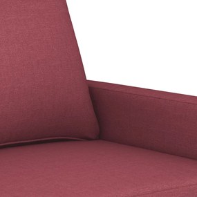 Poltrona 60 cm tecido vermelho tinto