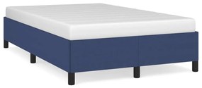 vidaXL Estrutura de cama sem colchão 120x190 cm tecido azul