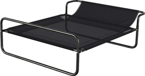 PawHut Cama Elevada para Cães Respirável para Cães Pequenos 106x81x33 cm Tecido de Textilene Encosto Inclinável Estrutur | Aosom Portugal