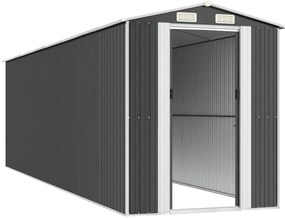 Abrigo de jardim 192x689x223 cm aço galvanizado antracite