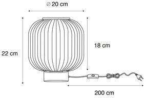 Candeeiro de mesa Art Deco em latão - Karel Art Deco