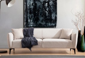 Sofá "Belissimo" de 3 Lugares – Branco – 220x95x67 cm – Design Moderno